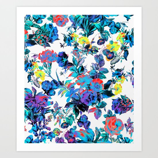 FRACTAL FLORA Art Print