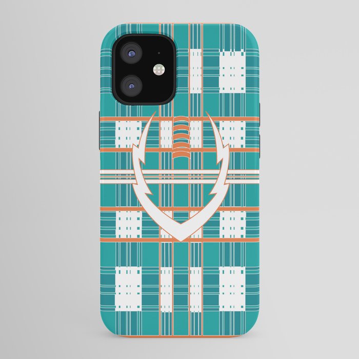 Miami Dolphins Football by Zuhair Niazi iPhone Case by BHHS