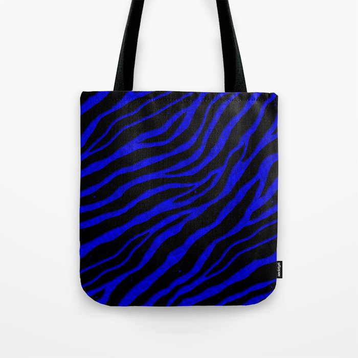 Ripped SpaceTime Stripes - Blue Tote Bag