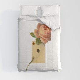 Ace of spades Into a Red Rose Comforter