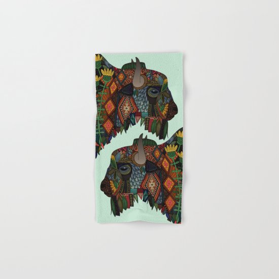 bison mint Hand & Bath Towel