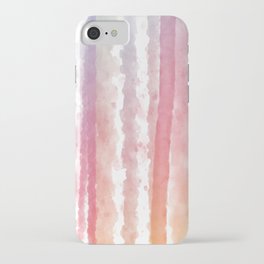 Colorful Watercolor Rainbow Pattern iPhone Case