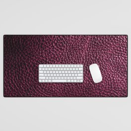 pink leather background or texture  Desk Mat
