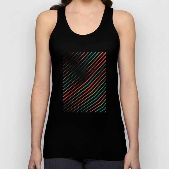 Turquoise vs Red Unisex Tank Top