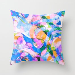 Bright Abstract 2 Throw Pillow