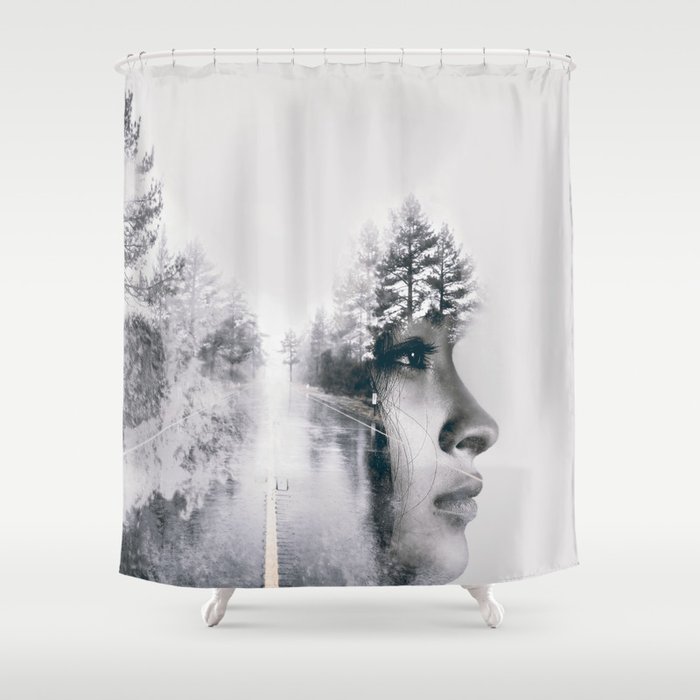 ROAD 3 Shower Curtain