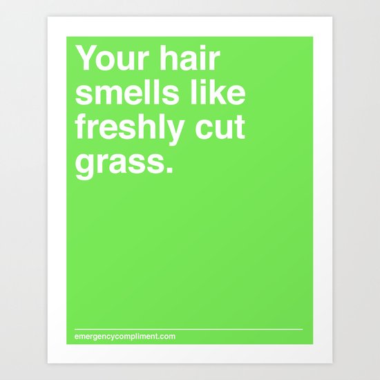 Freshly Cut Grass Art Print