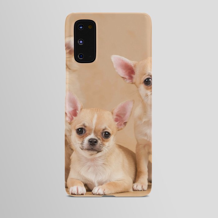 Chihuahua Puppy Cute Portrait Pets Hugfriendship  Android Case