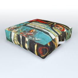 Male and Female by Jackson Pollock Outdoor Floor Cushion