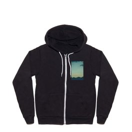 Sunsets & UFOs - Caribbean Palms Sunset with an UFO Zip Hoodie