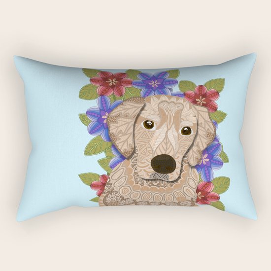 Golden Retriever Rectangular Pillow