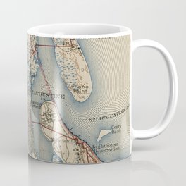 Vintage Map of St. Augustine Florida (1937) Coffee Mug