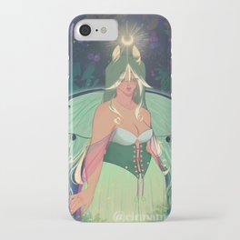 luna moth fairy iPhone Case