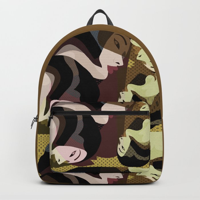 A red-haired woman - Abstract16 Backpack