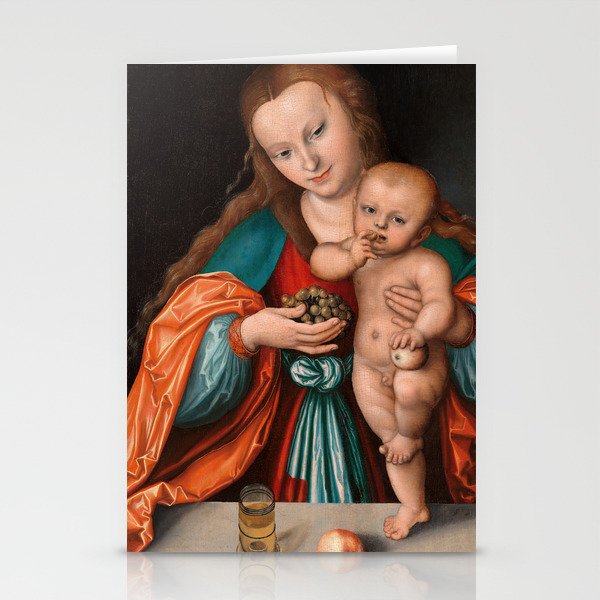 Madonna and Child, 1535 by Lucas Cranach the Elder Stationery Cards