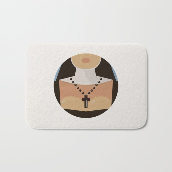 Cross between Bath Mat
