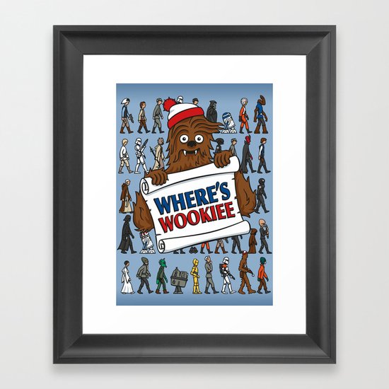 Where's Wookiee Framed Art Print