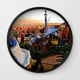 Barcelona - Gaudí's Park Güell Wall Clock