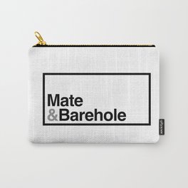 Mate & Barehole / Crate and Barrel Logo Spoof Carry-All Pouch | Funny, Typography, Graphic Design, Digital 