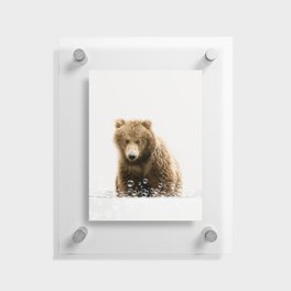 Bear in a Bathtub, Bear Taking a Bath, Bear Bathing, Bathtub Animal Art Print By Synplus Floating Acrylic Print