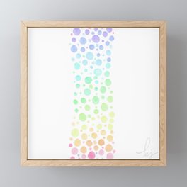 Pastel Rainbow Framed Mini Art Print