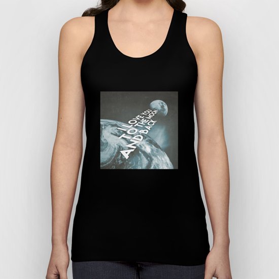 I love you to the moon and back Unisex Tank Top