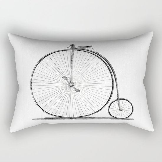 Penny-farthing. Rectangular Pillow