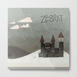 At the Castle - inspired by Zebrat Metal Print | Landscape, Collage, Music, Illustration 