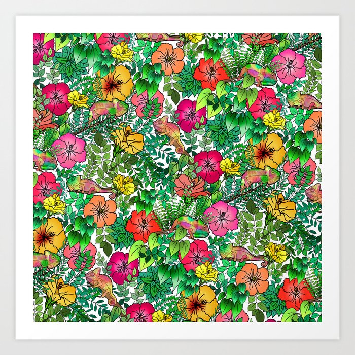 Hibiscus Haven Art Print