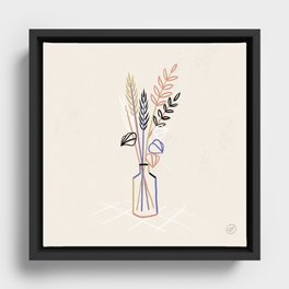 Mini bouquets from cafes, Arnolfini Bristol - veri peri theme Framed Canvas