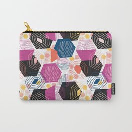 Hex Pattern Carry-All Pouch