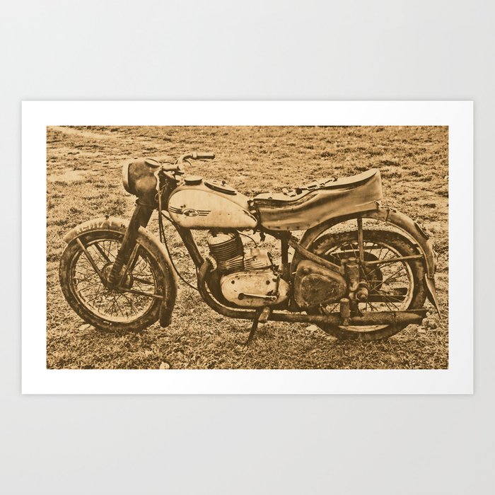 Jawa motorcycle Art Print