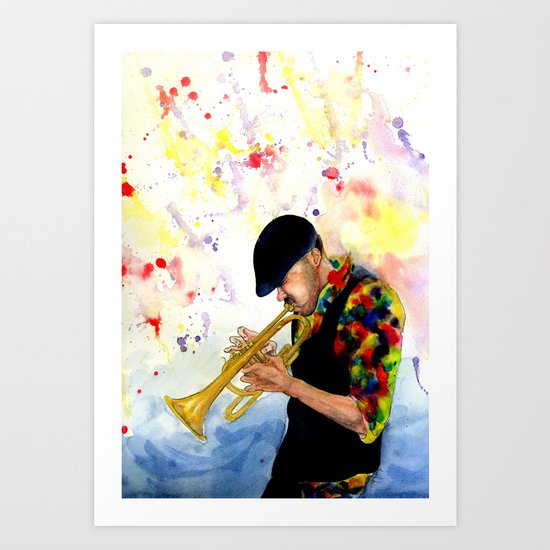 The Colors of Jazz Art Print
