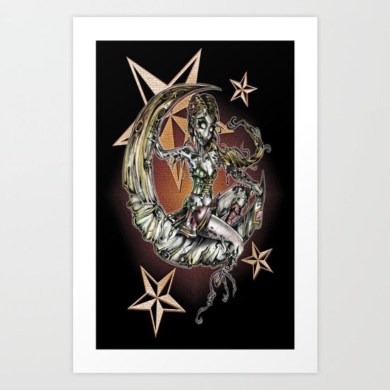 Champagne Of The Dead Variant Art Print