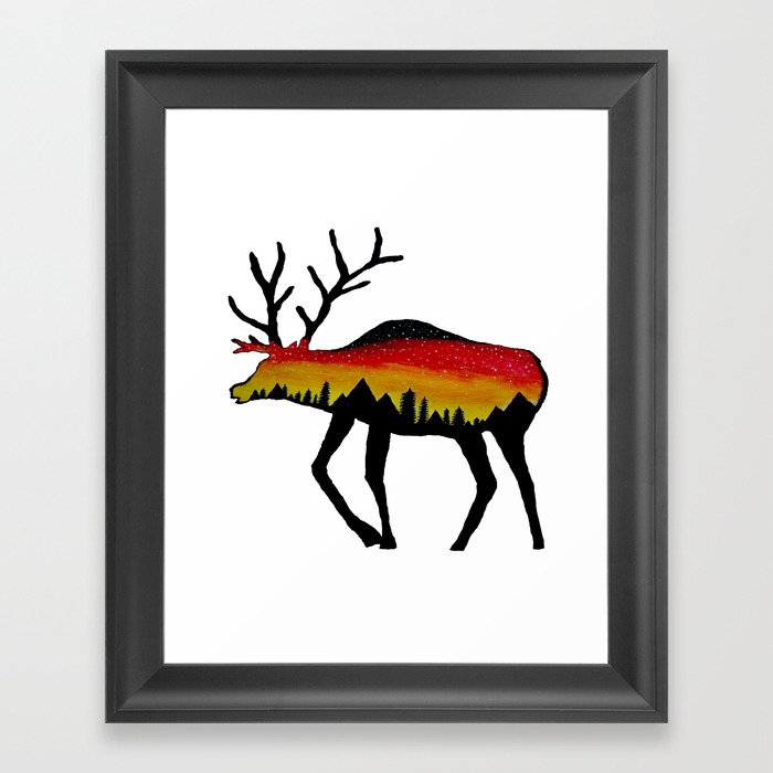 Colorado Elk Framed Art Print