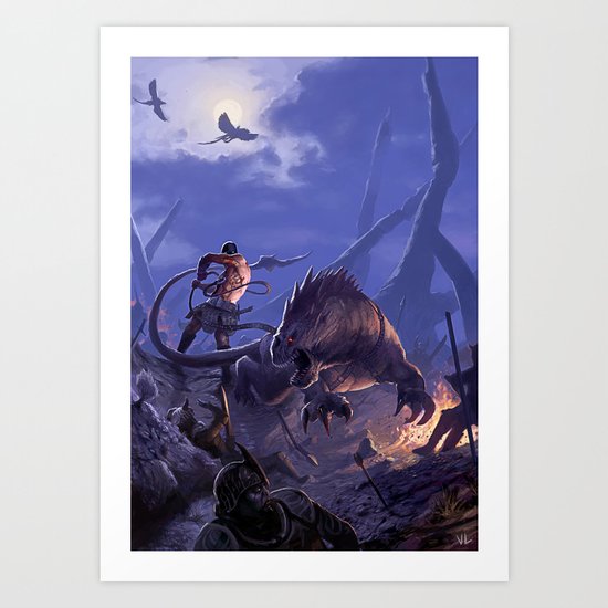 THE BEASTMASTER Art Print