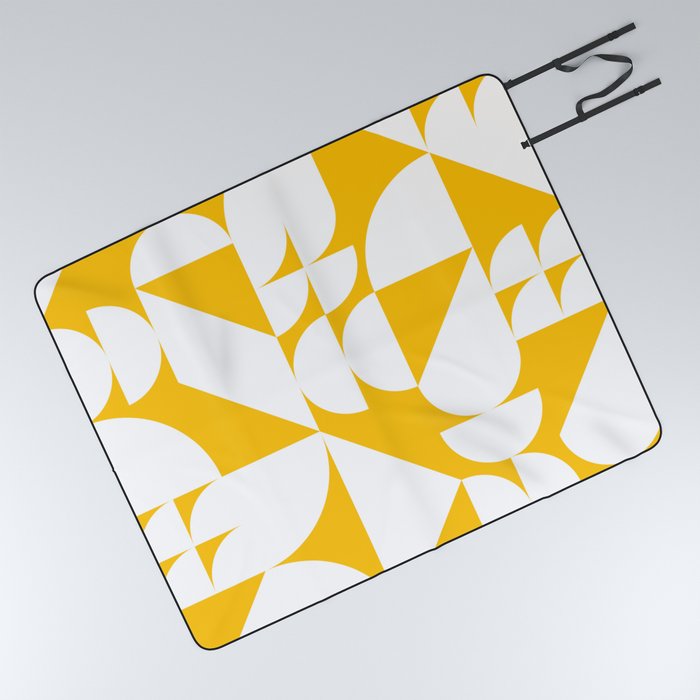 Geometrical modern classic shapes composition 12 Picnic Blanket