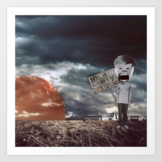 Here Comes The Sun Art Print