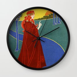 The Sun, American Vintage poster, Louis Rhead Wall Clock