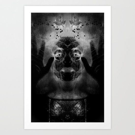 By the light of MY cauldron Art Print