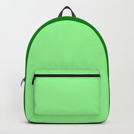 Pale Green and Green minimalist two vertical colors. Backpack