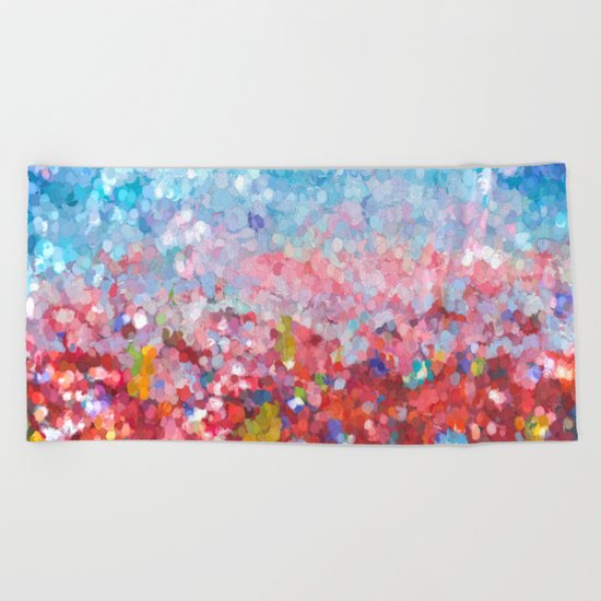 Abstract Garden Beach Towel