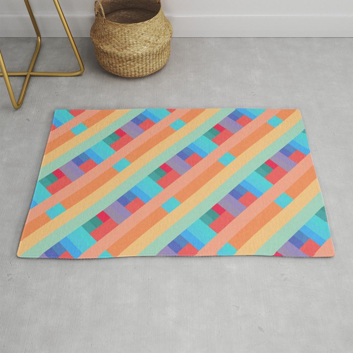 A Happy Accident Abstract 155 pattern Rug