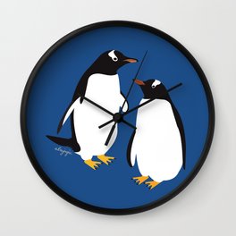Gentoo penguin Wall Clock