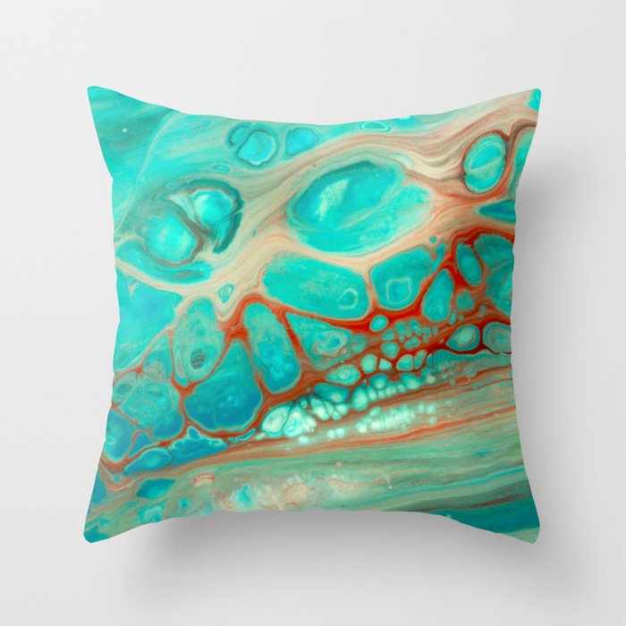 aqua throw pillows