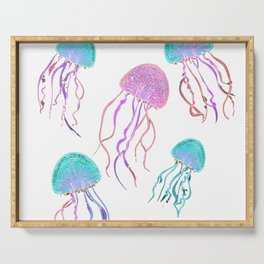Neon Jelly Fish Dance Party Serving Tray