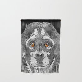Black And White Art - Monkey Business 2 - By Sharon Cummings Wall Hanging