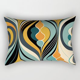 Waves of the Mid Century Rectangular Pillow