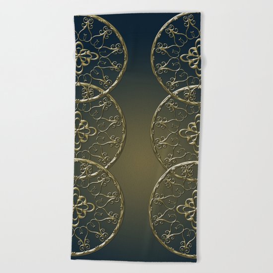 Golden Nemo Pattern Beach Towel
