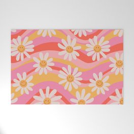 Wavy Daisies Welcome Mat